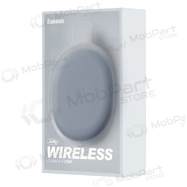 Sem fio carregador Baseus Jelly 15W (supports QI standard) (preto)