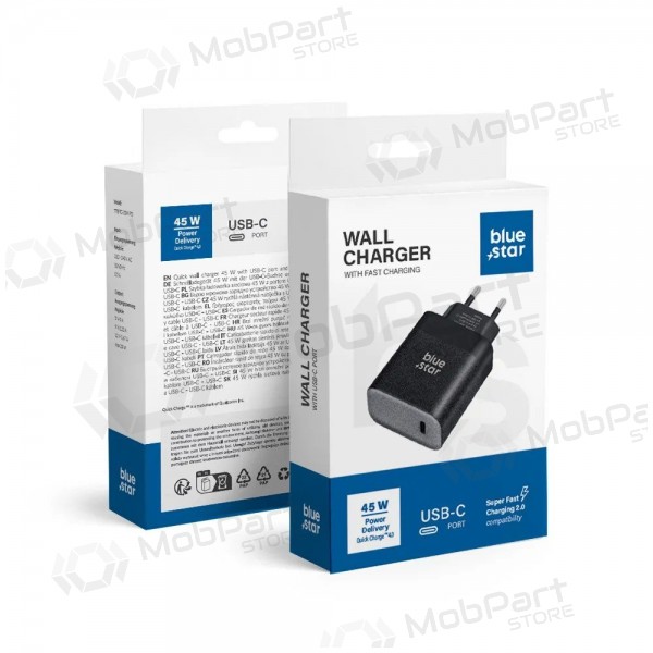 Carregador de parede Blue Star TFB-TC-45W 45 W USB-C preto