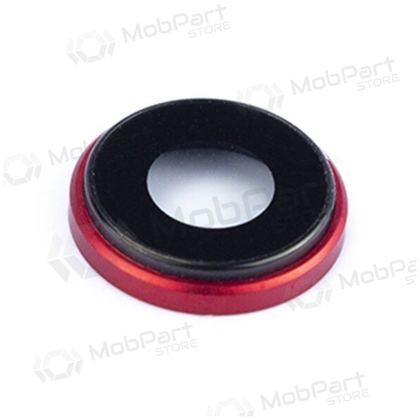 Apple iPhone XR lente vidro da câmera (vermelho) (com moldura)
