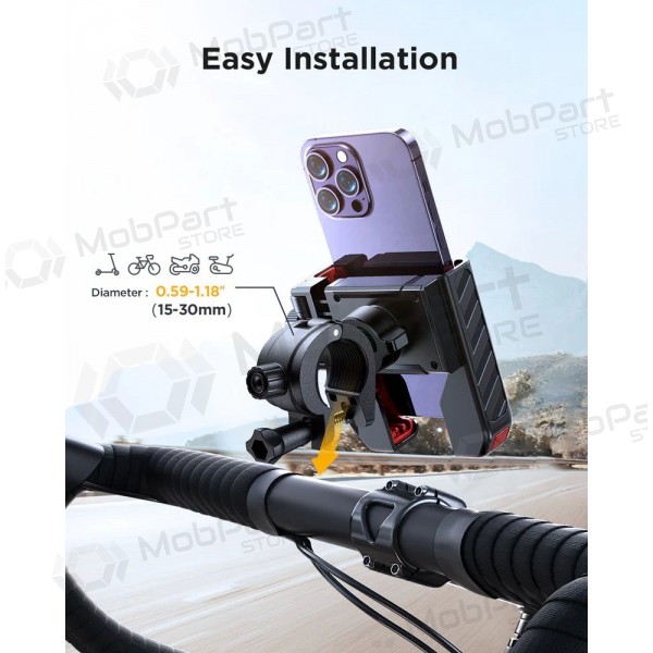 Suporte de telefone para bicicleta Joyroom JR-ZS266 para guiador de 15–40 mm para telefones de 4.7–7