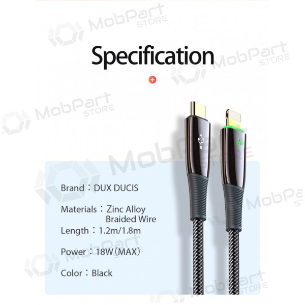 Cabo Dux Ducis K-IV PD Type-C - Lightning 1.2m