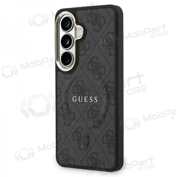 Capa Samsung Galaxy S26 - Guess PU Leather 4G Gold Frame Magnetic (preta)