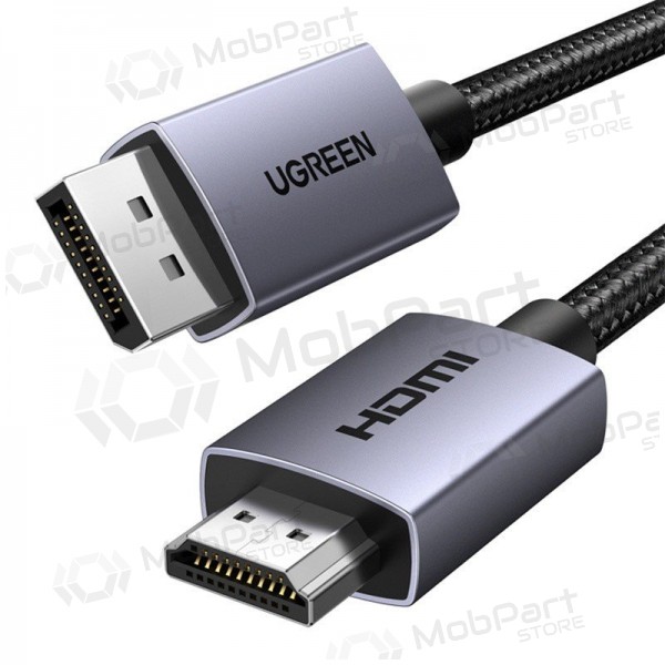 Cabo HDMI Ugreen DP125 DisplayPort para HDMI 2 m 4K 30 Hz preto