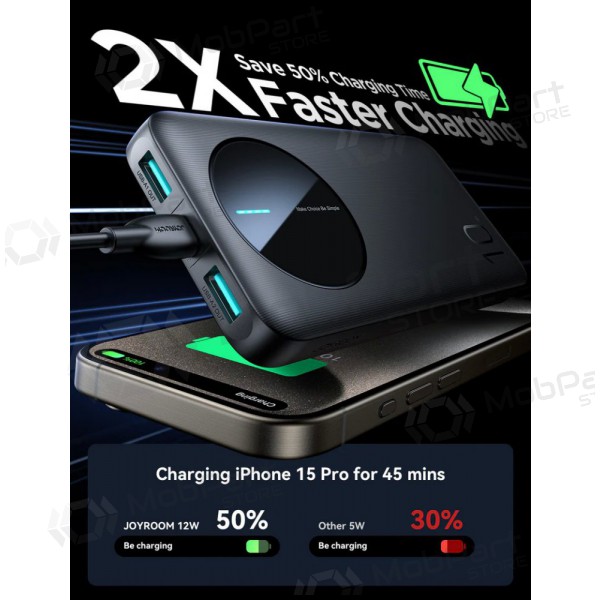 Bateria externa Power Bank Joyroom JR-PBF12 10000mAh preto