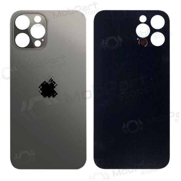 Apple iPhone 12 Pro Max tampa traseira da bateria (preto) (bigger hole for camera)