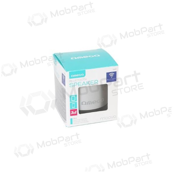 Coluna Bluetooth portátil OMEGA OG47 (MicroSD, mãos-livres) (prateada)