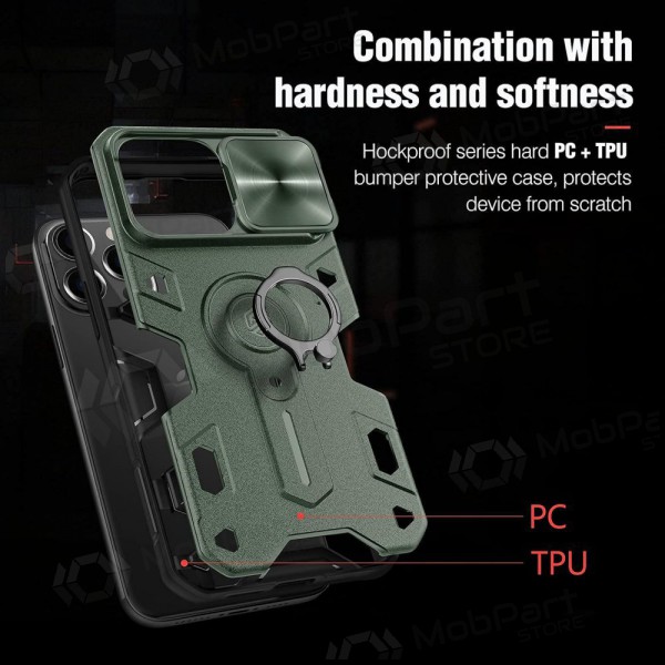 Apple iPhone 14 capa „Nillkin Armor Pro“ (verde)