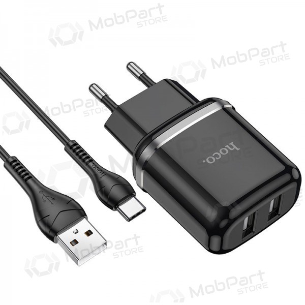 Carregador Hoco N4 + Type-C (2.4A) (preto)