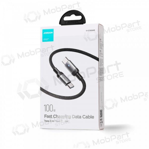USB cabo Joyroom S-CC100A10 Type-C to Type-C 100W 1.2m preto