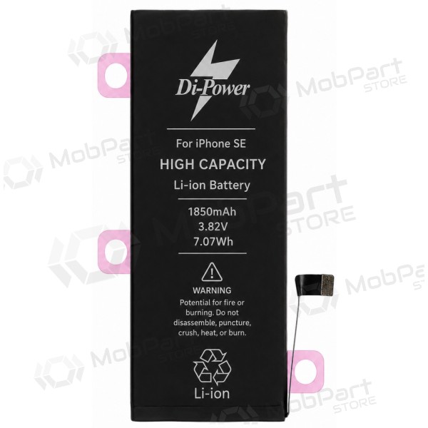 Bateria Apple iPhone SE (2016), acumulador Di-Power 1850 mAh (capacidade aumentada)