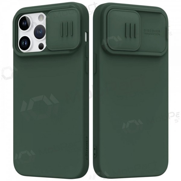Apple iPhone 15 Pro Max capa „Nillkin Silicone“ (verde escuro)