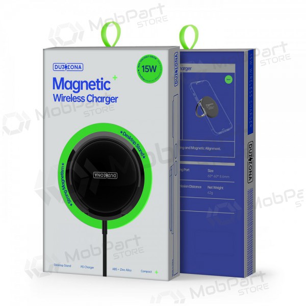 Carregador sem fio DUZZONA W1 MagSafe 15W (preto)