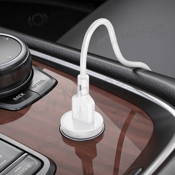Carregador automobilinis Borofone BZ18 Quick Charge 3.0 18W (branco)