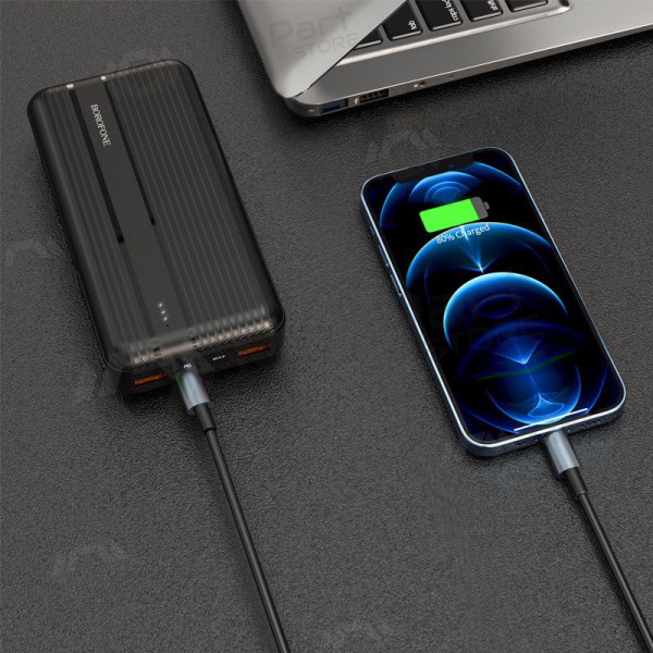 Bateria externa Power Bank Borofone BJ9A Type-C PD+Quick Charge 3.0 (3A) 20000mAh branco Bateria externa Power Bank Borofone BJ9A Type-C PD+Quick Charge 3.0 (3A) 20000mAh branco