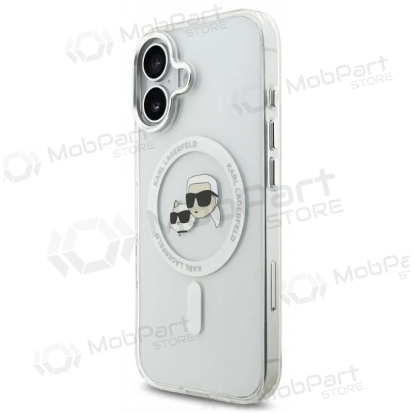 Capa para Apple iPhone 17 - Karl Lagerfeld IML K&CH Heads Metal Frame MagSafe (transparente)