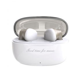 Fones de ouvido sem fio com microfone Dudao U8 Bluetooth brancos