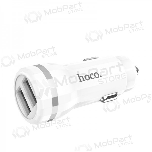 Carregador automobilinis Hoco Z27 (2.4A) (branco)