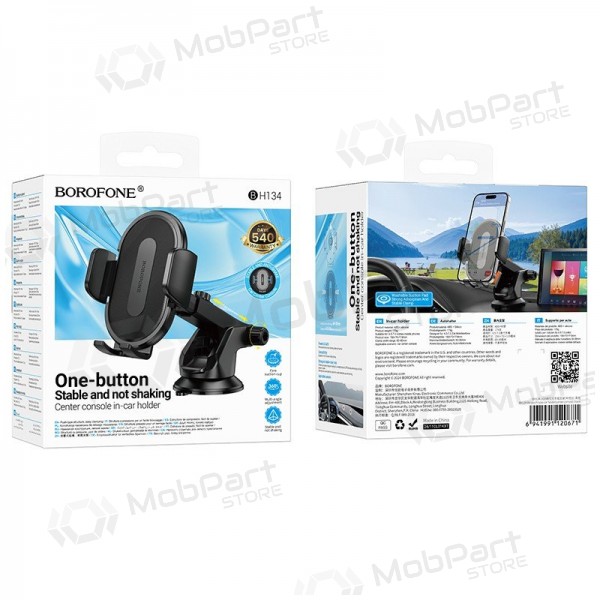 Suporte de telefone para carro Borofone BH134 no painel 4.5–7 polegadas.