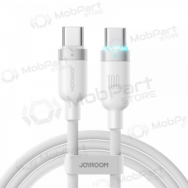 Cabo USB-C Joyroom S-A63 USB-C para USB-C 1.2 m 100 W branco