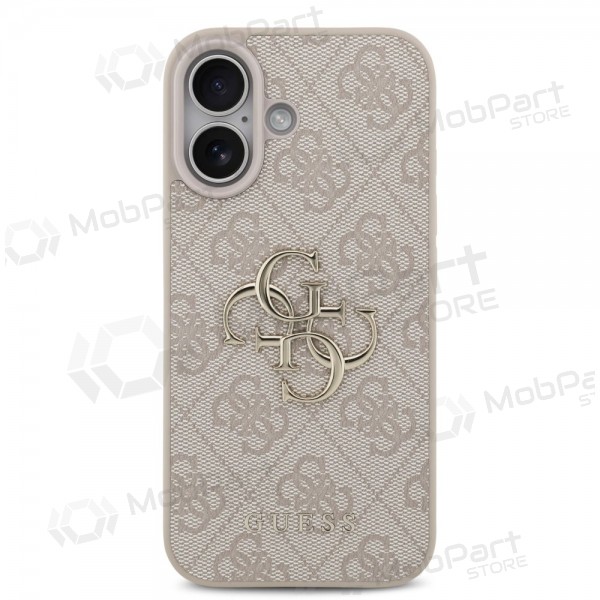 Capa para Apple iPhone 17 - Guess PU 4G Metal Logo (rosa)