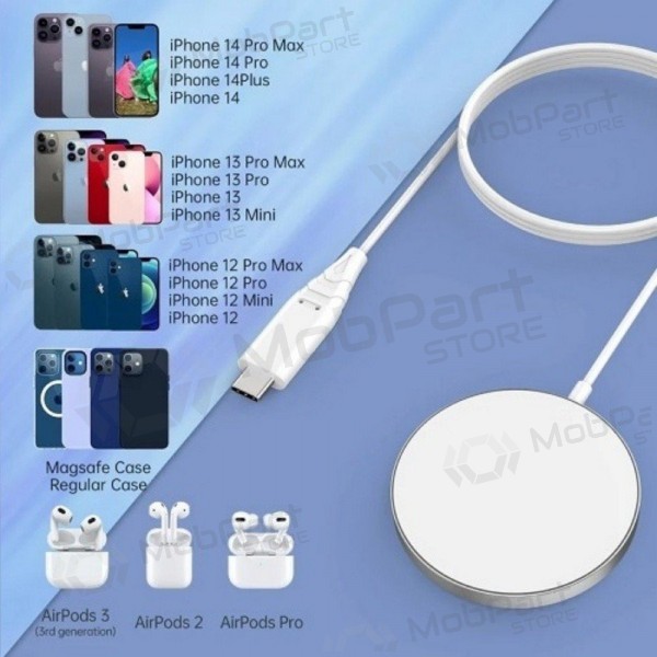 Carregador sem fio MagSafe Choetech T518-F 15 W
