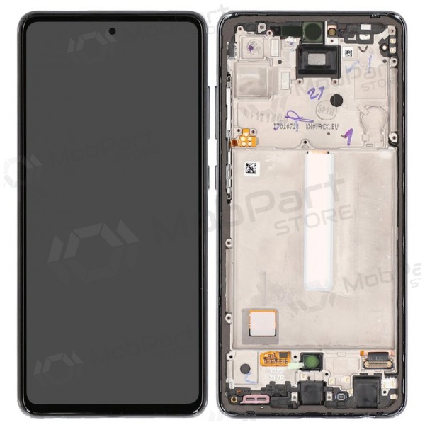 Tela Samsung Galaxy A52 (preta) (com moldura) (original)