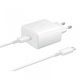 Carregador Samsung EP-TA845 45W + Type-C cabo 25W branco