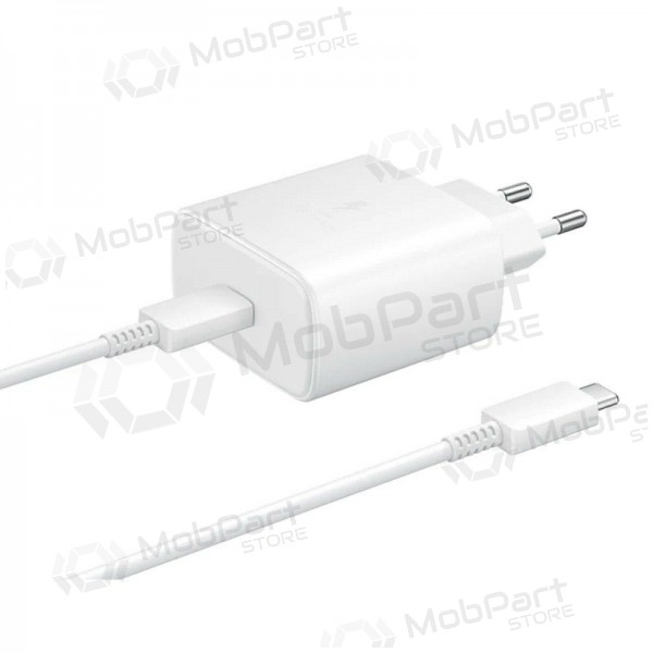 Carregador Samsung EP-TA845 45W + Type-C cabo 25W branco