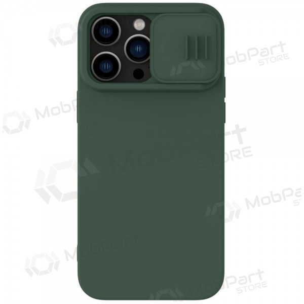 Apple iPhone 14 Pro Max capa „Nillkin Silicone“ (verde escuro) Apple iPhone 14 Pro Max capa „Nillkin Silicone“ (verde escuro)