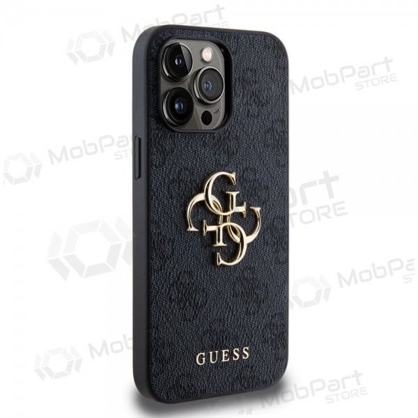 Capa para Apple iPhone 14 Pro Max - Guess PU 4G Metal Logo (cinzento)