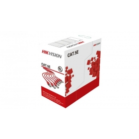 Cabo de rede Hikvision UTP 5E (condutor-0.50mm, bobina 305m) DS-1LN5E-S