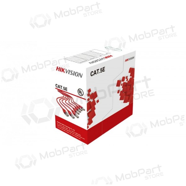 Cabo de rede Hikvision UTP 5E (condutor-0.50mm, bobina 305m) DS-1LN5E-S
