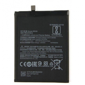 Xiaomi Redmi Mi A2, Mi 6X bateria, akumuliatorius (BN36)