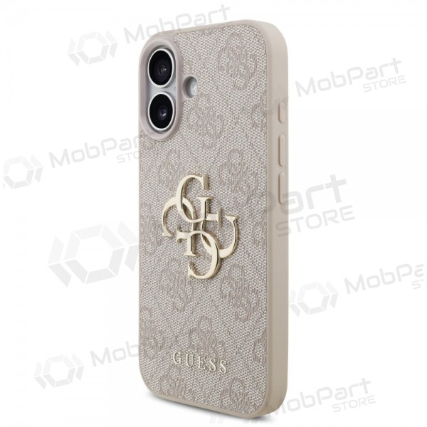 Capa para Apple iPhone 17 - Guess PU 4G Metal Logo (rosa)