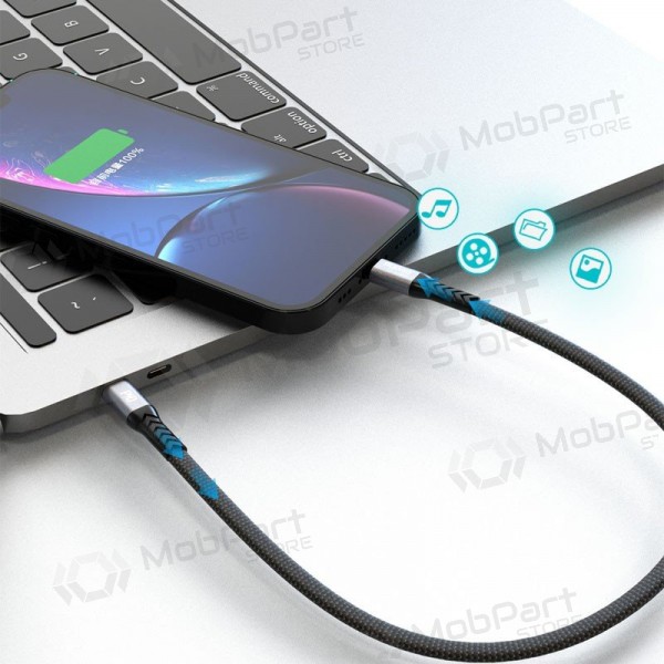 Cabo Lightning Dudao L10P USB-C para Lightning 0.23 m 20 W preto