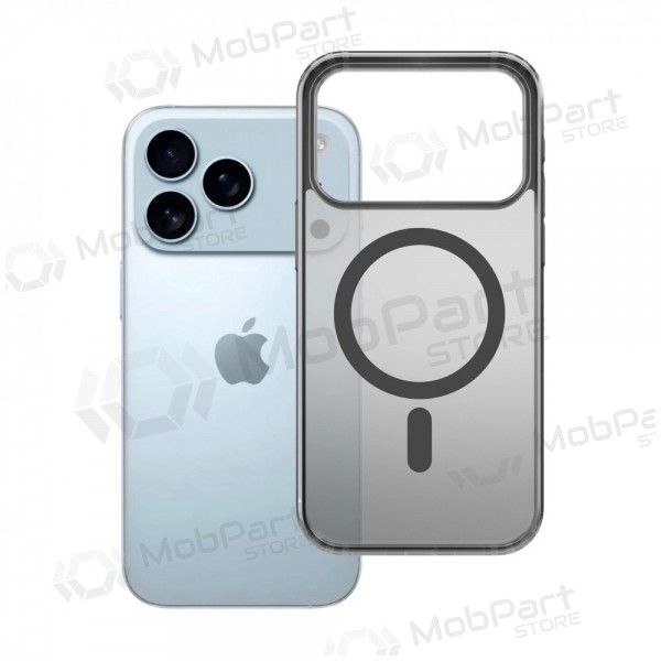 Capa para Apple iPhone 17 Pro, 18 Pro - 3mk Frosty MagCase (preto)