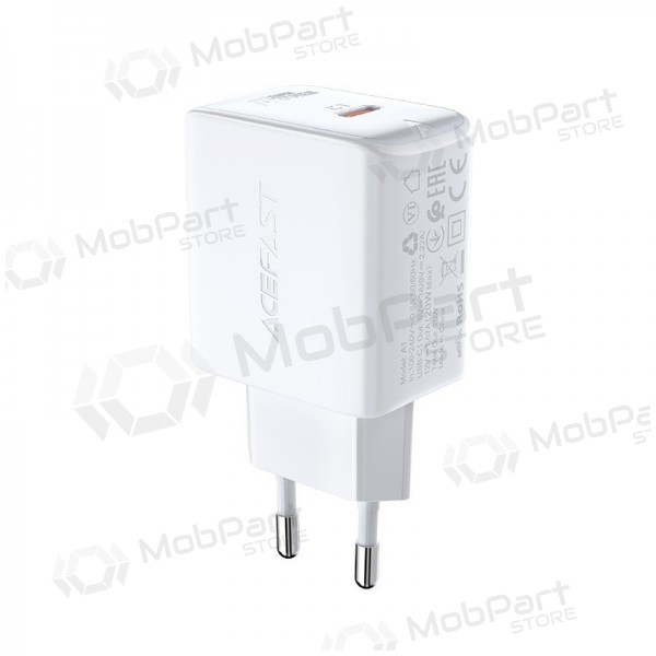 Carregador buitinis Acefast A1 PD20W USB-C branco
