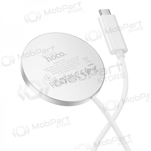 Carregador sem fio Hoco CW63 15 W Qi2 branco