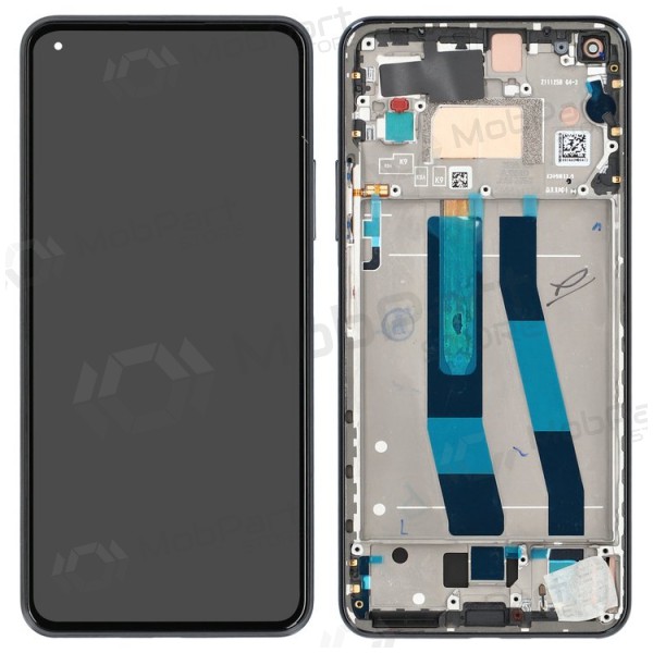 Xiaomi Mi 11 Lite 4G / Mi 11 Lite 5G / 11 Lite 5G NE ecrã (preto) (com moldura) (Premium)