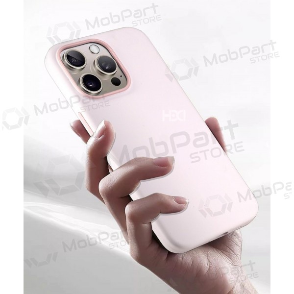 Capa HDD Silicone MagSafe Case Apple iPhone 16 tamsiai cinza