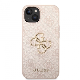 Capa para Apple iPhone 14 - Guess PU 4G Metal Logo