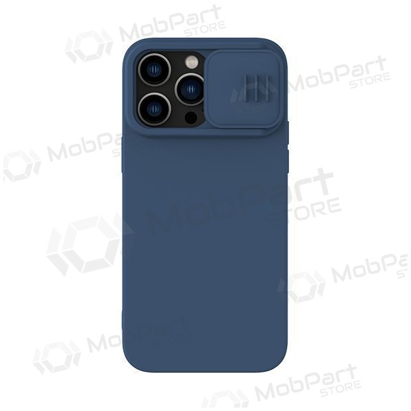 Apple iPhone 15 Pro Max capa „Nillkin Silicone“ (azul escuro)