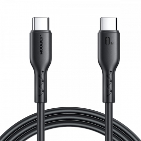 USB cabo Joyroom SA26-CC3 USB-C to USB-C 60W 1.0m preto