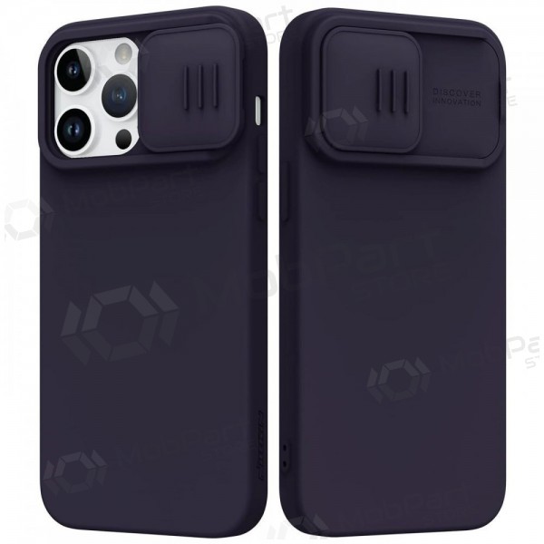 Apple iPhone 15 Pro Max capa „Nillkin Silicone“ (tamsiai roxo)
