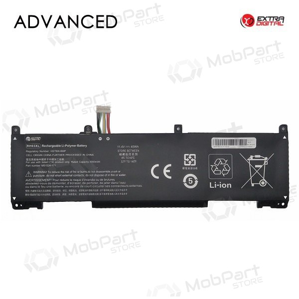 HP RH03XL, 3550mAh bateria do portátil, Advanced