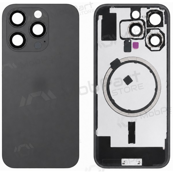 Capa traseira para Apple iPhone 16 Pro (preta) (Premium)