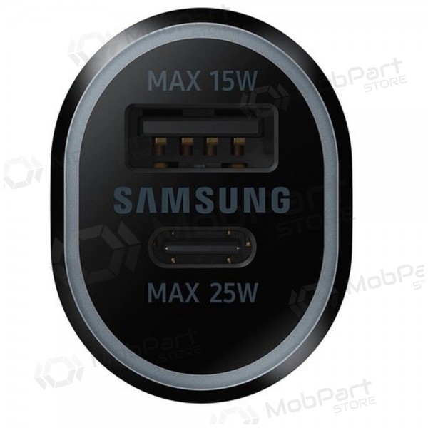 Carregador automobilinis original Samsung EP-L4020NBEGEU 1xType-C 1xUSB-A preto na embalagem 40W
