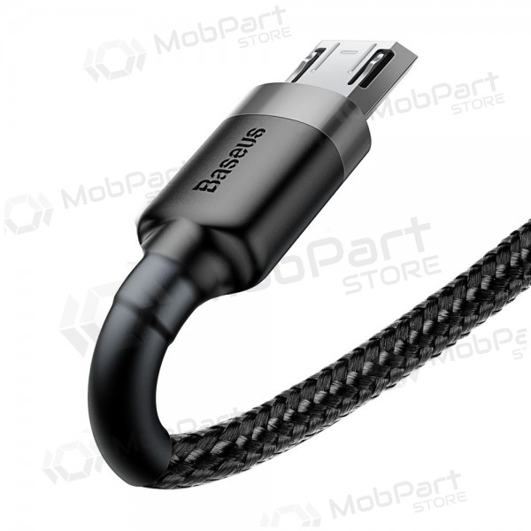 USB cabo Baseus Cafule microUSB 2.0m 1.5A (cinza-preto) CAMKLF-CG1
