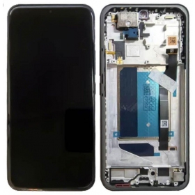 Tela Xiaomi Poco M8 Pro 5G (preta) (com moldura) (original)