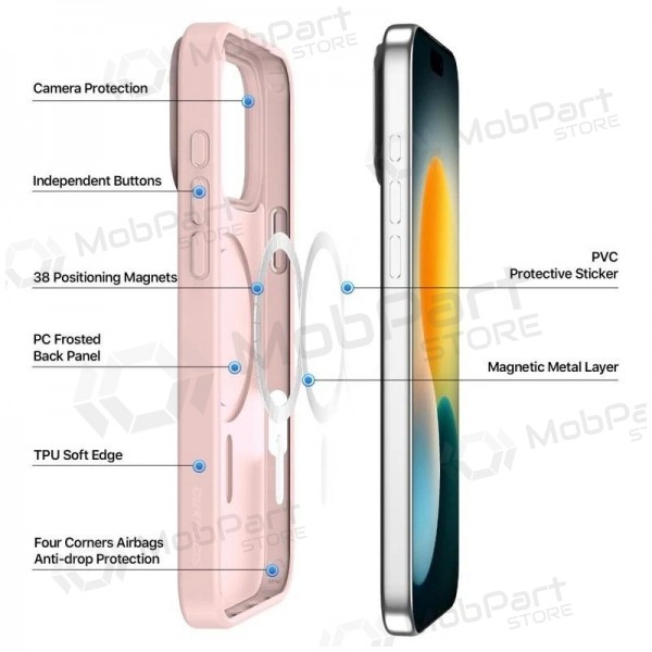 Capa para Apple iPhone 17 Pro Max, 18 Pro Max - Dux Ducis Yind (rosa)